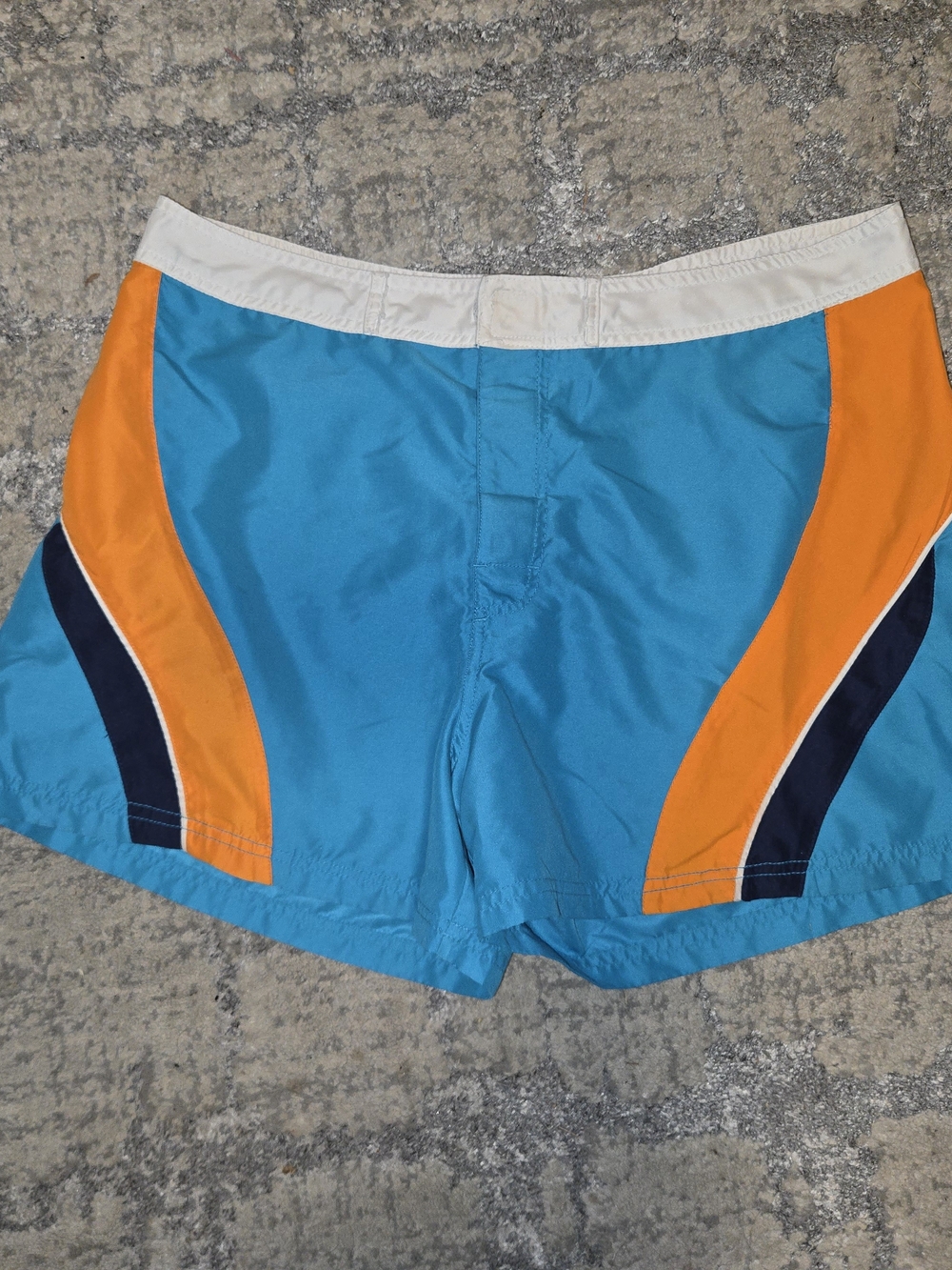 Vintage 90s Iguana Sportswear Color Block Surf Boardshorts Swim Trunks